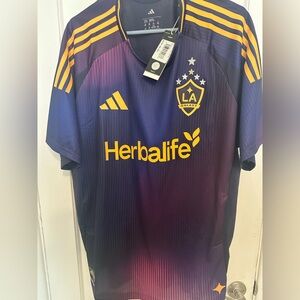 LA Galaxy MLS Authentic Rizon Jersey 2XL
